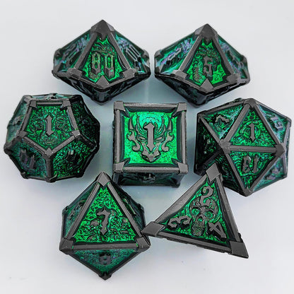 Metal Dice Set DND Dungeons &amp; Dragons Polyhedral RPG Dice Role Playing TRPG Dice d20