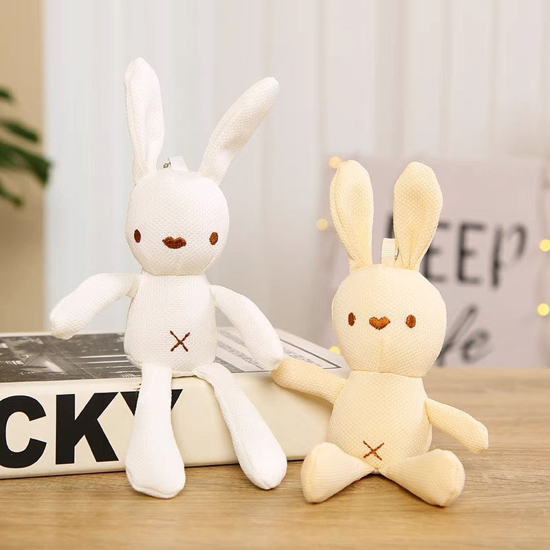 Corn Rabbit Plush Toy Rabbit Doll Small Corn Grid Rabbit Pendant Bag Accessories Little Rabbit