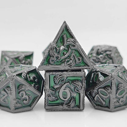 Popular New Eye Hand Dice Set, D&amp;D Cthulhu Role-Playing Game, 7-Piece Metal Dice Set
