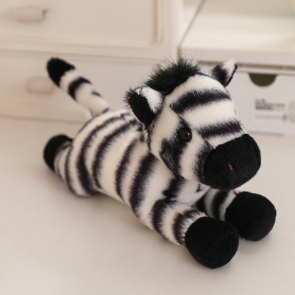 Zebra and Lion plush toy figurine